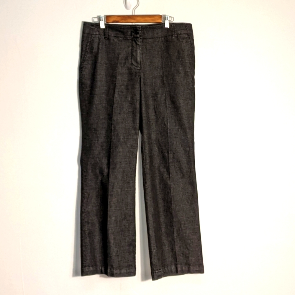 Talbots Signature Flare Charcoal Jeans, 12